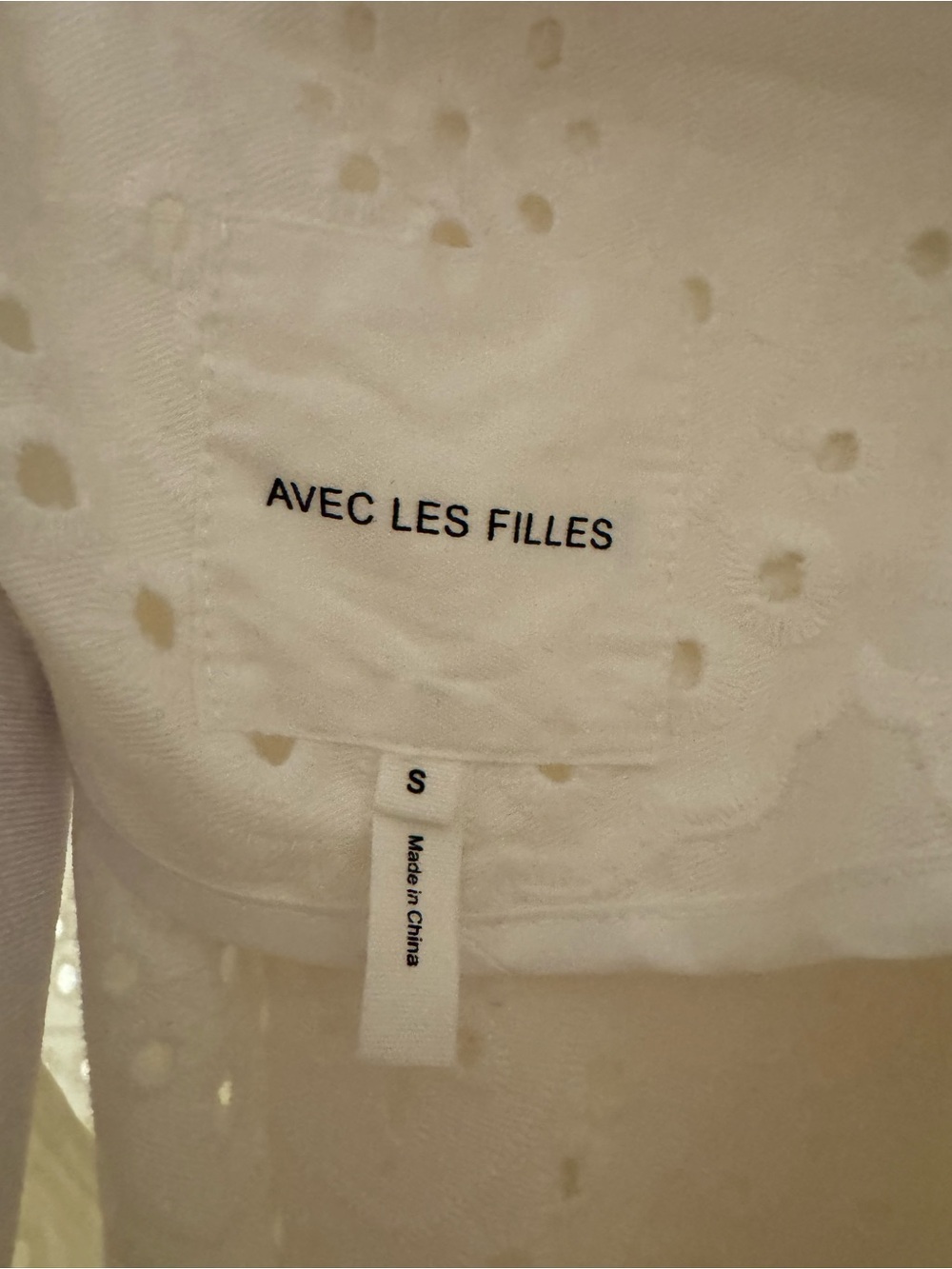 Gorgeous Avec Les Filles White Eyelet Wrap Trench Coat/Dress - Picture 12 of 12